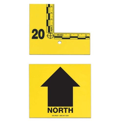 Forensics Source Flat-Type Arrow Markers, 3 North, Yellow IDF-D16Y - Tactical & Duty Gear